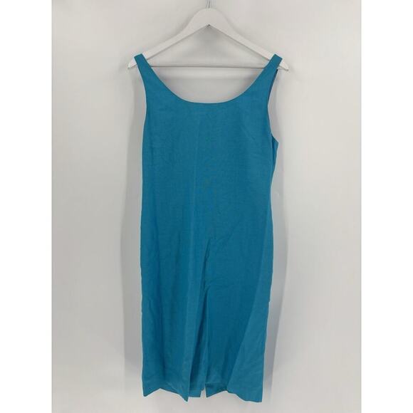 Christian Dior Vintage 90s Skirt Jacket Set Womens 10 Blue Rhinestone Button - Picture 2 of 16